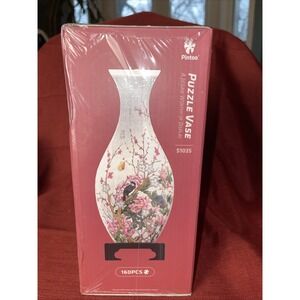 3D‎ Flower Vase Puzzle – Unique Curved Plastic Vase Made from 160 Pieces S1035